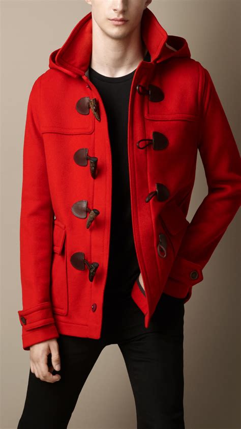 burberry red jacket men|red Burberry jacket men's.